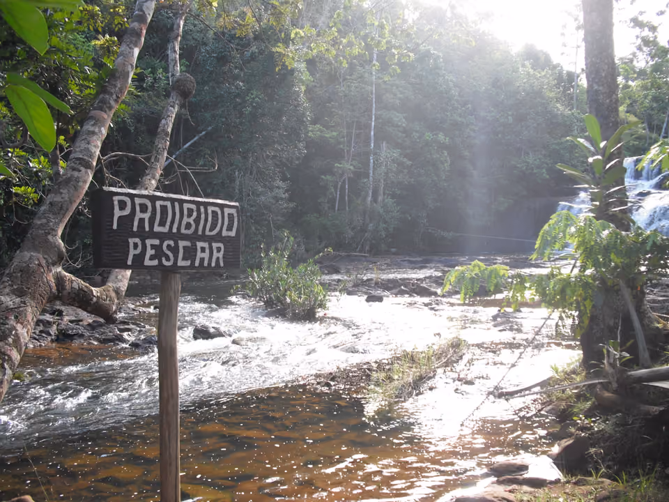 Cachoeira em meio à Mata Atlântica no litoral sul da Bahia
