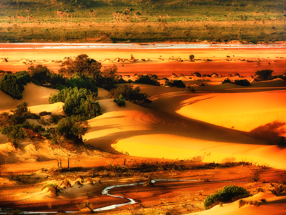 Dunas de areia dourada do Jalapão, no Tocantins, em pleno cerrado