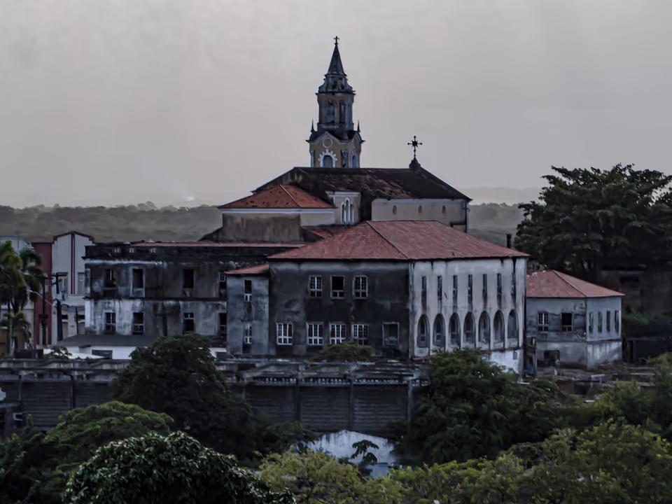Casarões coloniais da Cidade Alta, centro histórico de João Pessoa
