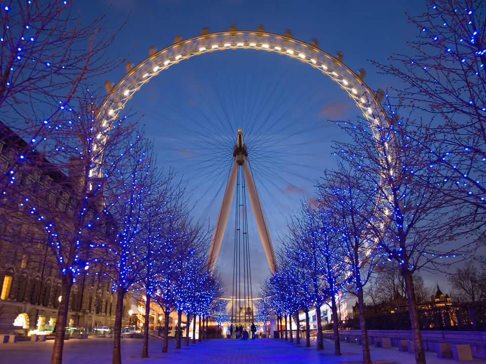 London Eye, roda-gigante às margens do Rio Tâmisa em Londres