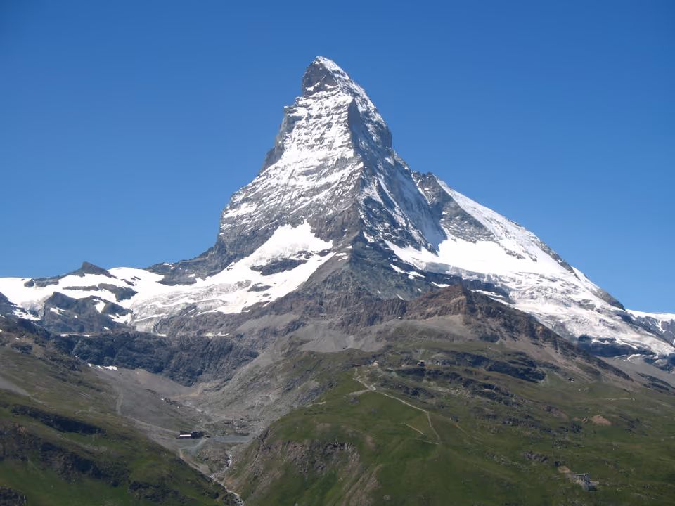 Matterhorn visto do trajeto do trem Gornergratbahn, Suíça